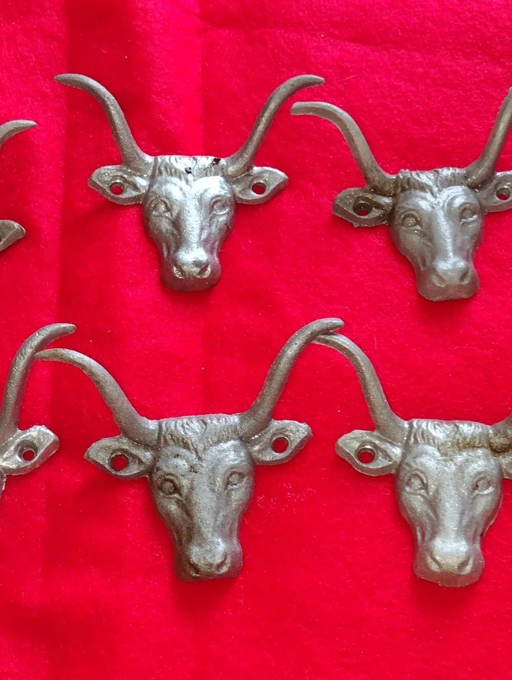 Metal Bull Head Drawer Pull in Silver 12 Totalvabput Two Inches Big